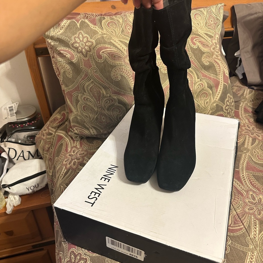 Steve Madden Black Heeled Boots